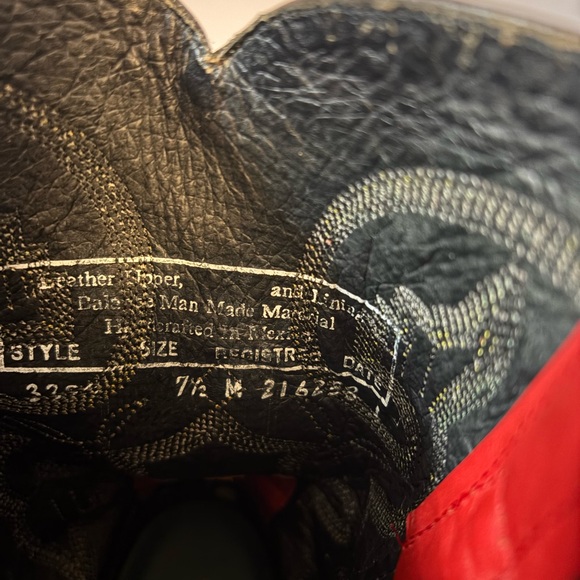 Double H Western Boots Cowboy Style 3390 Red women’s 7.5 M round toe cl - Picture 9 of 12